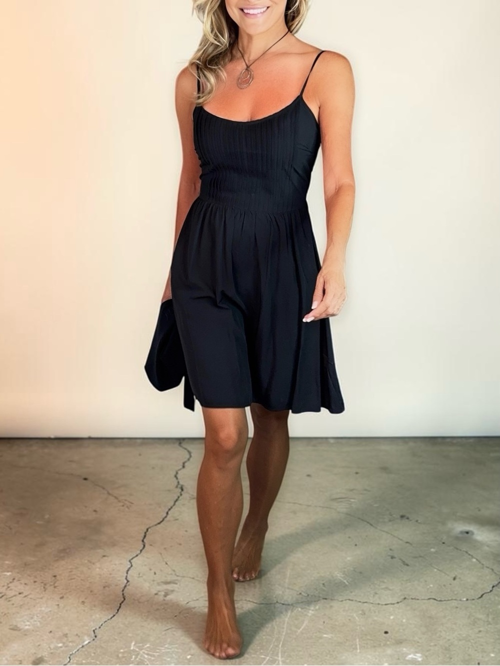 Old Navy Black Spaghetti-Strap Summer Dress NWT